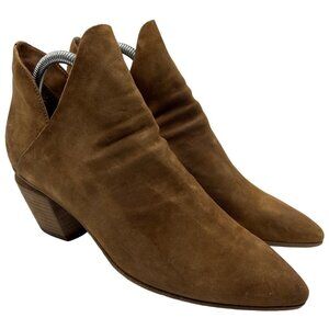 Vince Camuto slip on pointed toe Leather Booties 7.5